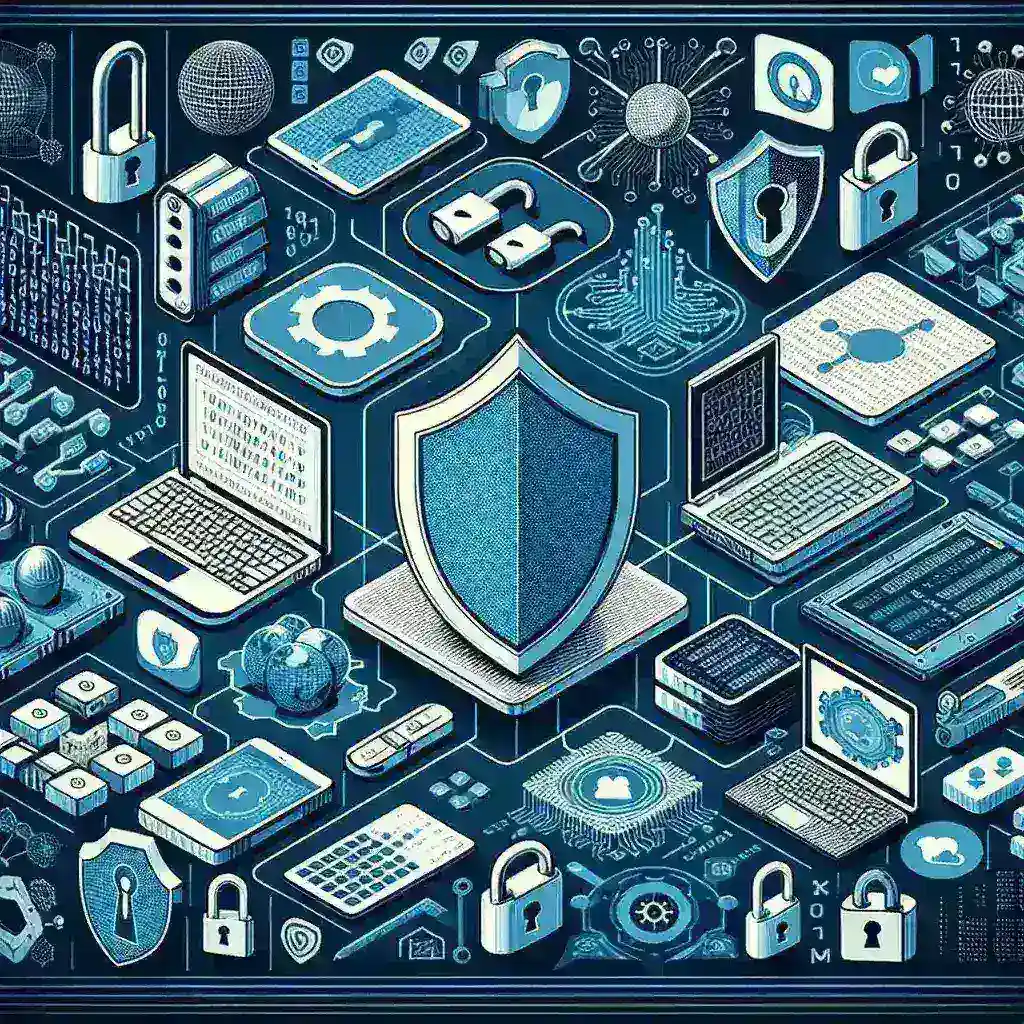 "Top cybersecurity tools for professionals, including software logos and a screenshot of a security dashboard, highlighting effective threat detection and protection strategies."